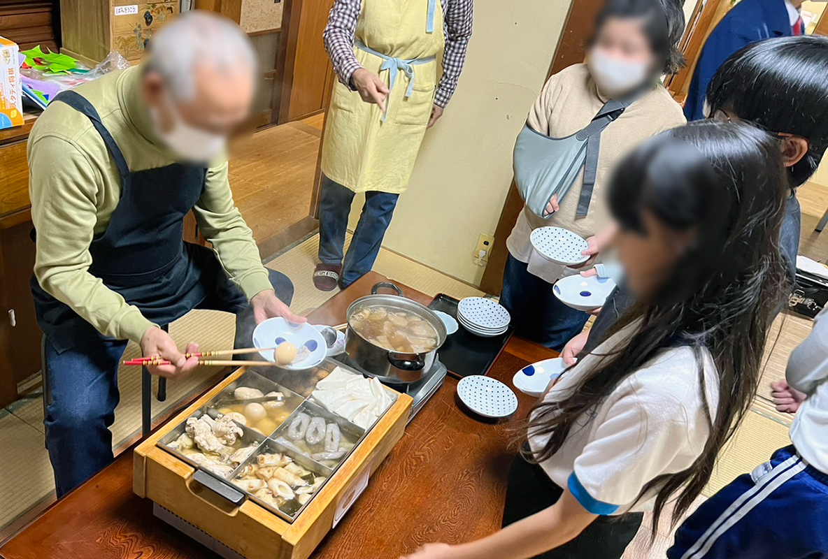 おでん専用の機材を子供支援施設へ提供